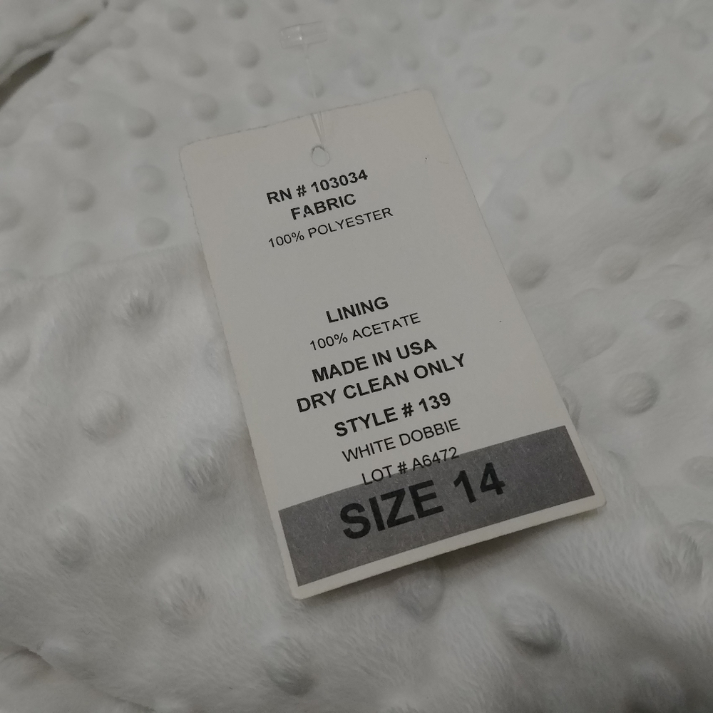 NWT NEW White Velour Super soft textured full zip jacket - Picture 9 of 10